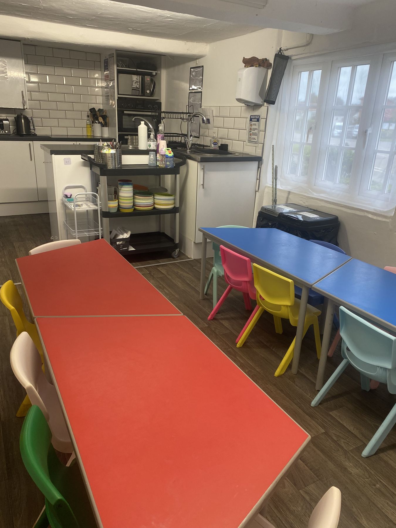 The on-site nursery kitchen